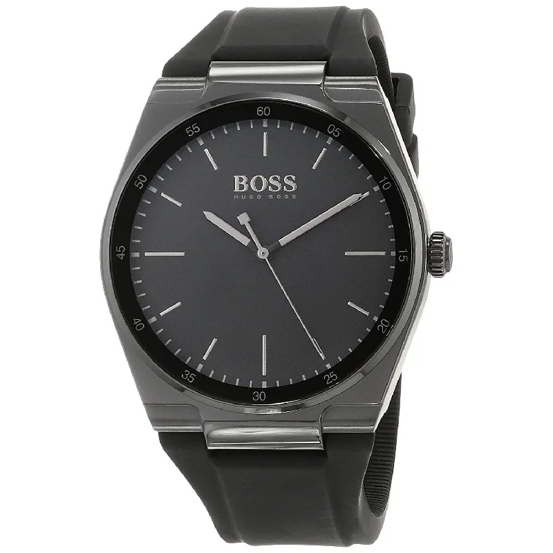 Vintage-inspired watches-Hugo Boss Men's 1513565 Magnitude Black Silicone Watch