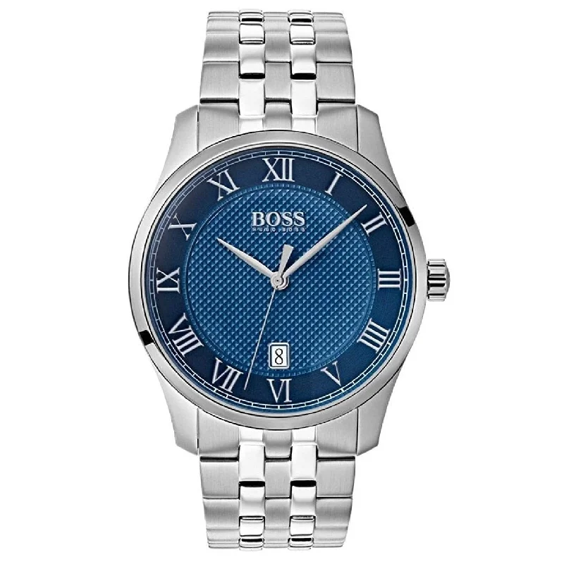 Rose quartz watches-Hugo Boss Men's 1513602 Master Stainless Steel Watch