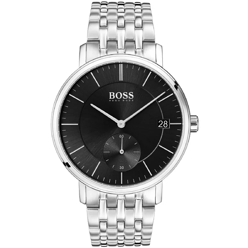 Patterned strap watches-Hugo Boss Men's 1513641 Corporal Stainless Steel Watch