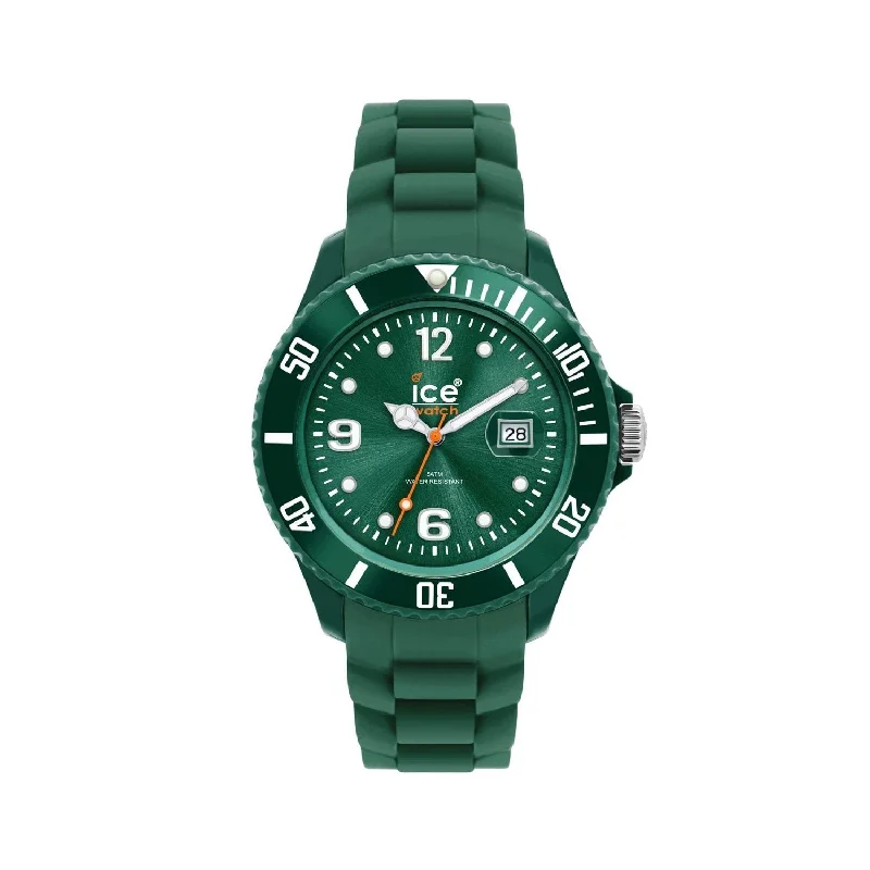 Two-tone strap watches-Ice Watch Men's SI.DG.U.S.09 Sili Winter Green Silicone Watch