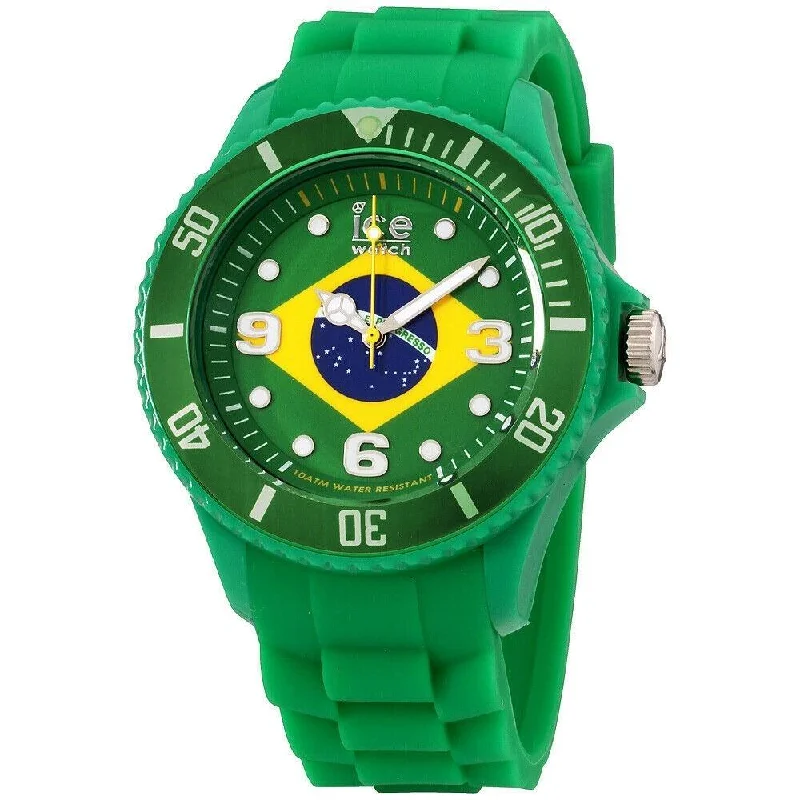 Bold design watches-Ice Watch Unisex WO.BR.B.S.12 Ice-World Green Silicone Watch