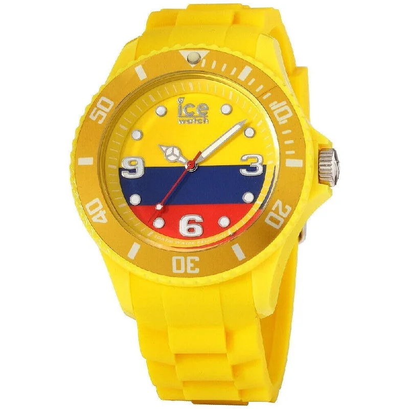 Sleek sport watches-Ice Watch Unisex WO.CO.B.S.12 Ice-World Yellow Silicone Watch