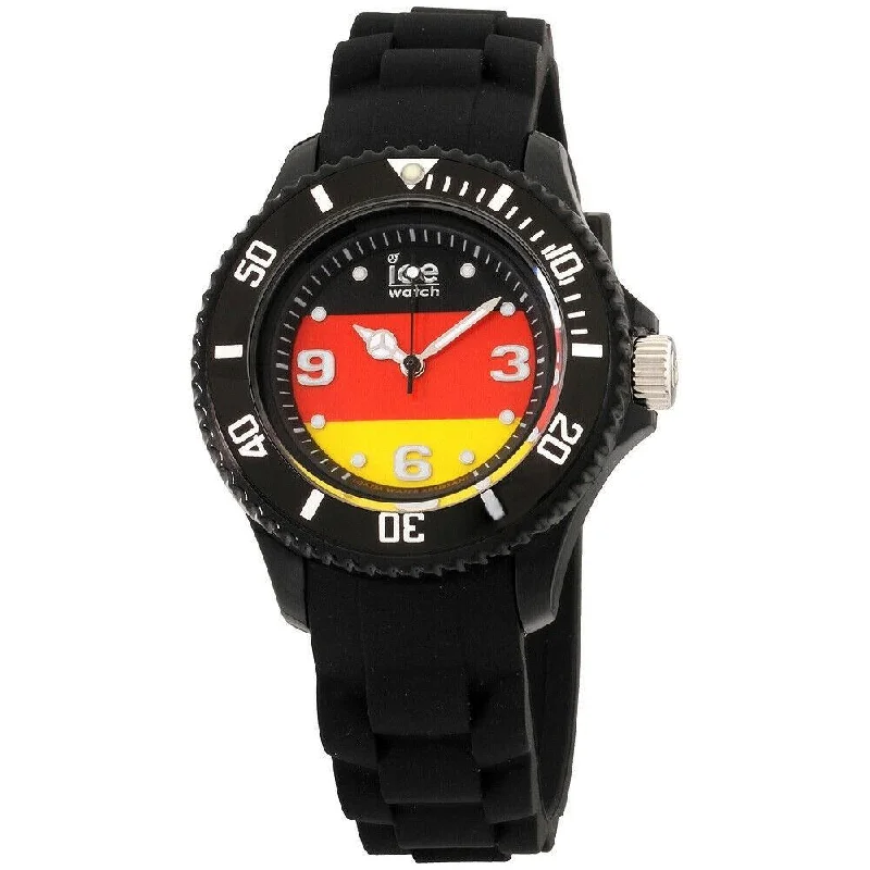 Elegant gold watches-Ice Watch Unisex WO.DE.S.S.12 Ice-World Black Silicone Watch