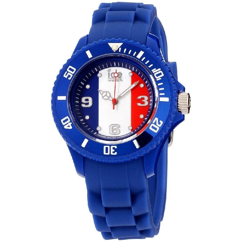 Crystal face watches-Ice Watch Unisex WO.FR.S.S.12 Ice-World Blue Silicone Watch