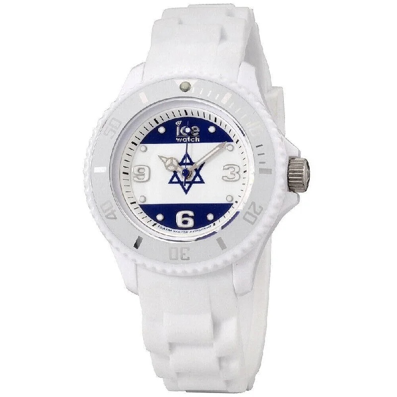 Sleek quartz watches-Ice Watch Unisex WO.IS.S.S.12 Ice-World White Silicone Watch