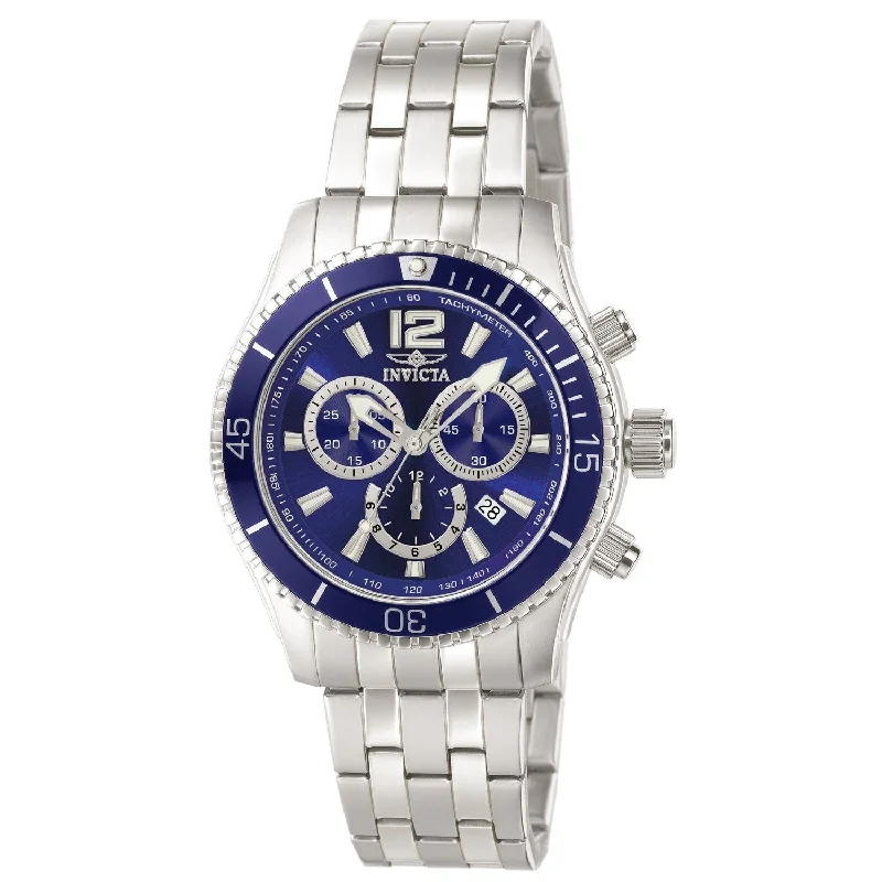 Oval face watches-Invicta Men's 0620 Specialty Chronograph Stainless Steel Watch