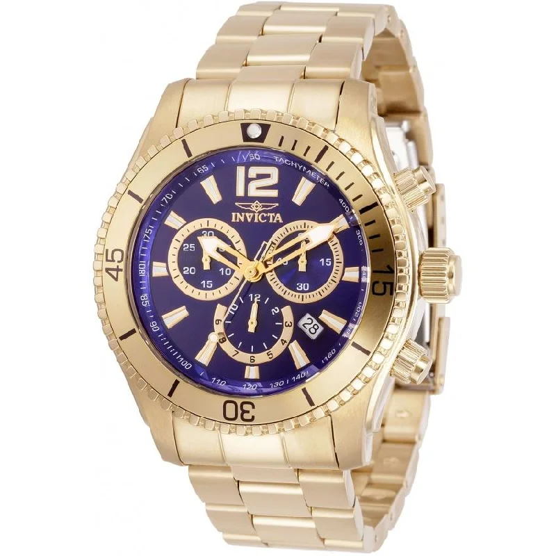 Soft silicone watches-Invicta Men's 0623 Specialty Chronograph Gold-Tone Stainless Steel Watch