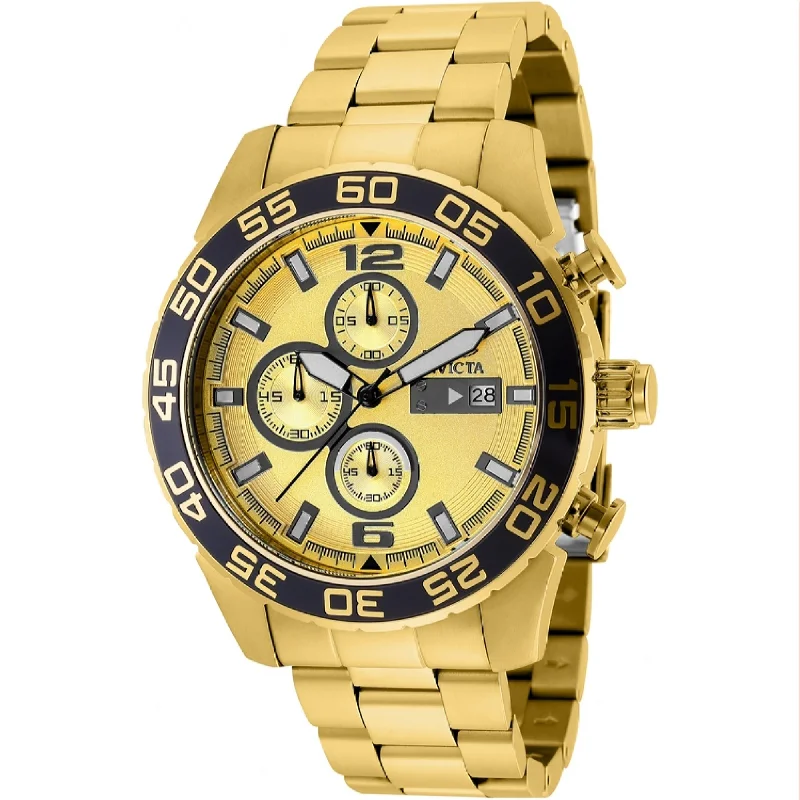 Everyday quartz watches-Invicta Men's 1016 Specialty Gold-Tone Stainless Steel Watch