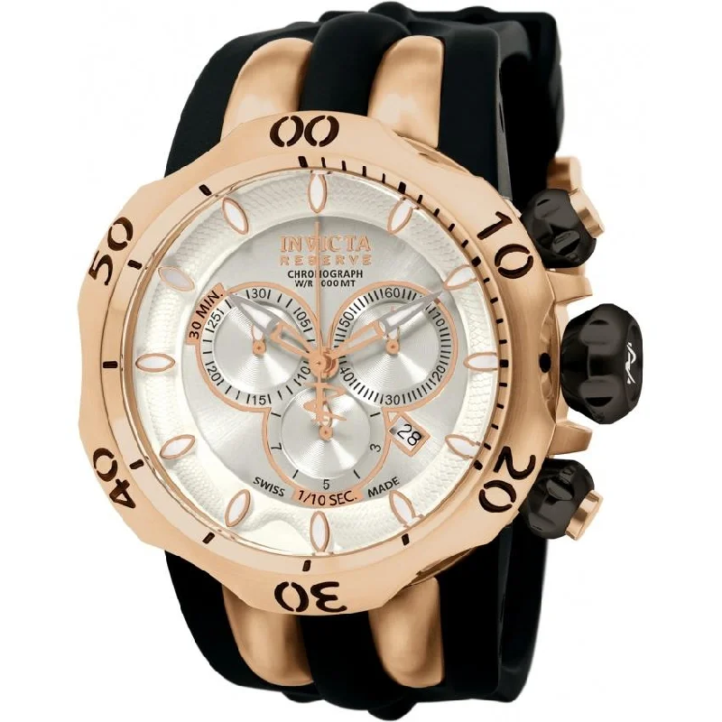 Elegant square watches-Invicta Men's 10832 Reserve Reserve Chronograph Polyurethane Watch