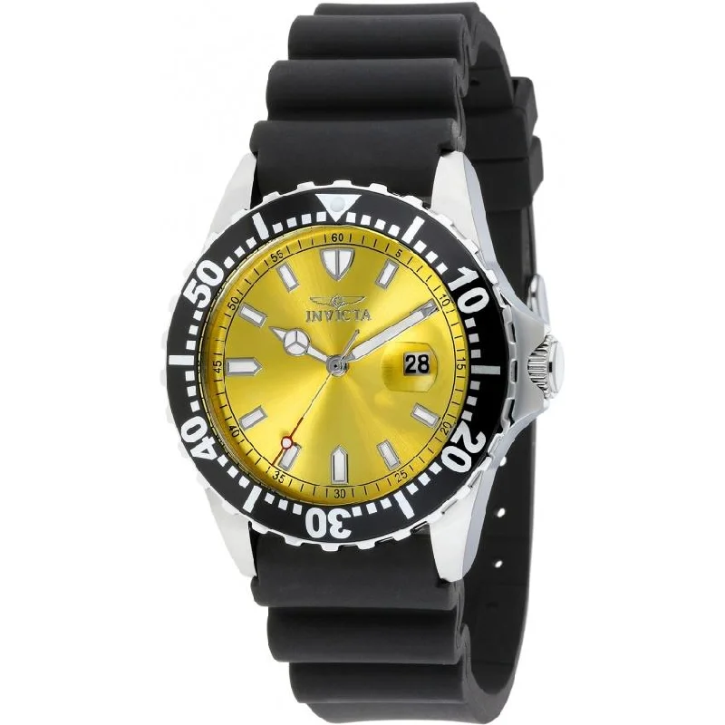 Matte finish watches-Invicta Men's 10918 Pro Diver Black Polyurethane Watch