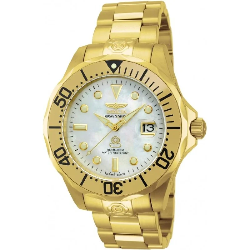 Dual-tone watches-Invicta Men's 13939 Pro Diver Automatic Gold-Tone Stainless Steel Watch