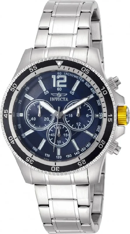 Square dial watches-Invicta Men's 13974 Specialty Chronograph Silver Watch