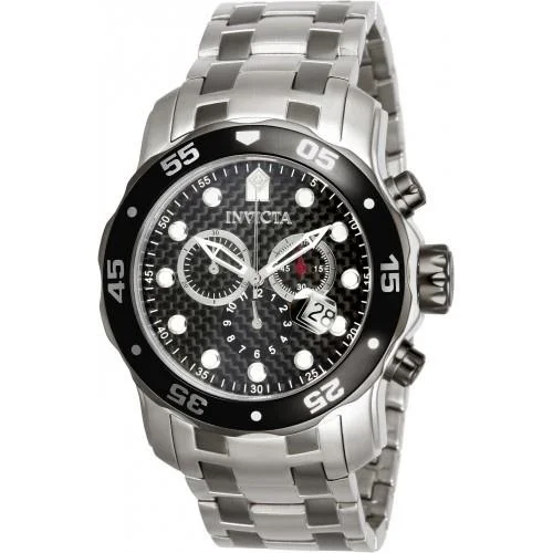 Chic analog watches-Invicta Men's 14339 Pro Diver Chronograph Gunmetal and Silver Stainless Steel Watch