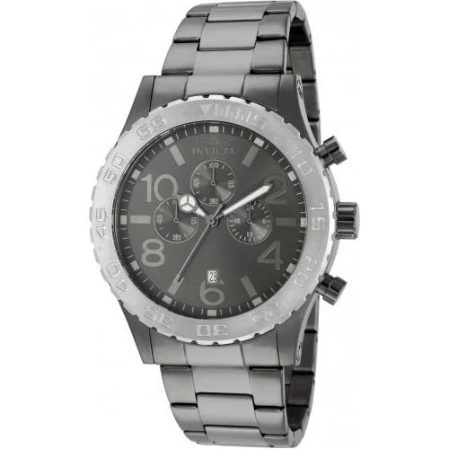 Minimalist silver watches-Invicta Men's 15164 Specialty Multi-Function Gunmetal Stainless Steel Watch