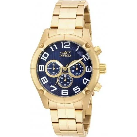 Wooden band watches-Invicta Men's 15371 Specialty Chronograph Gold-tone Stainless Steel Watch