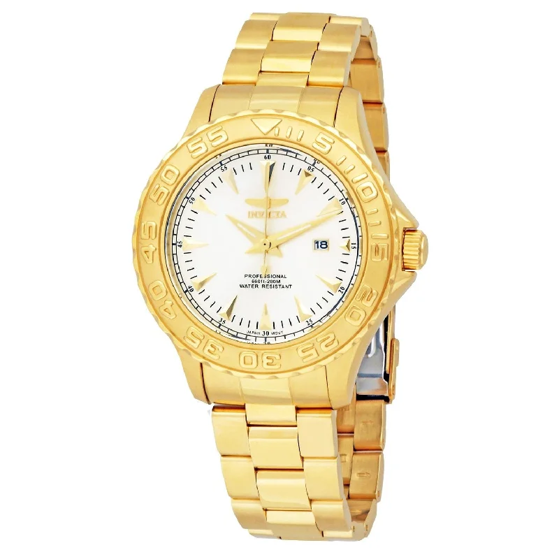 Two-tone watches-Invicta Men's 15467 Pro Diver Gold-Tone Stainless Steel Watch