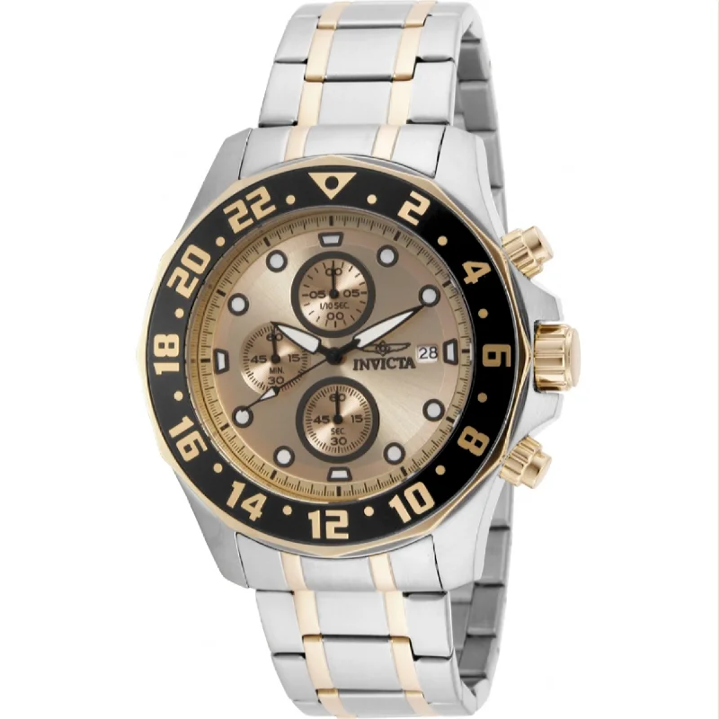 Solar-powered watches-Invicta Men's 15940 Specialty Gold-Tone and Stainless Steel Stainless Steel Watch