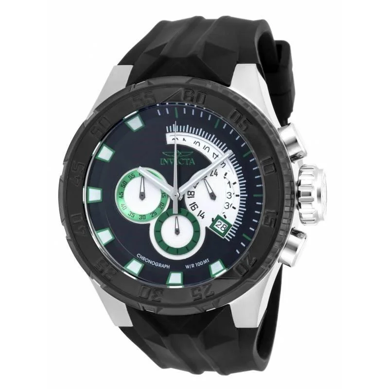 Bold bezel watches-Invicta Men's 16922 I-Force Multi-Function Black Polyurethane Watch