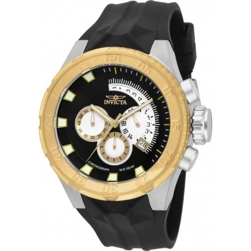 Lightweight strap watches-Invicta Men's 16923 I-Force Multi-Function Black Polyurethane Watch