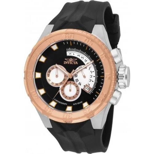 Gem encrusted watches-Invicta Men's 16924 I-Force Multi-Function Black Polyurethane Watch