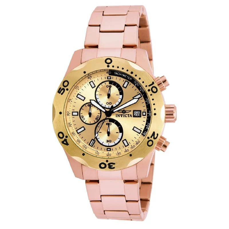 Sleek sport watches-Invicta Men's 17755 Specialty Rose-Tone Stainless Steel Watch