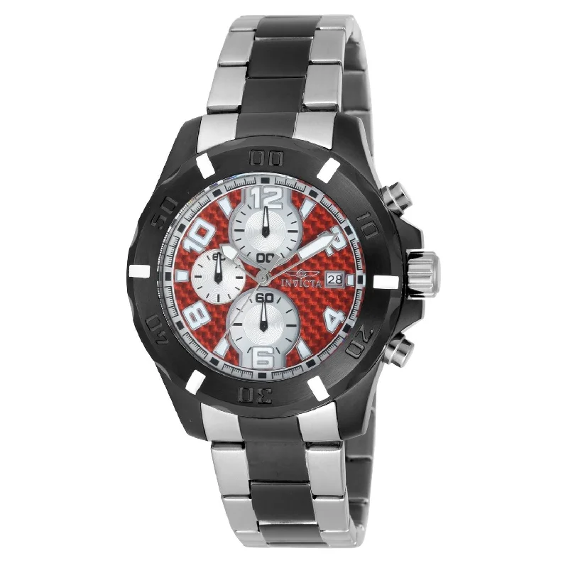 Digital sport watches-Invicta Men's 18053 Specialty Black and Silver Stainless Steel Watch