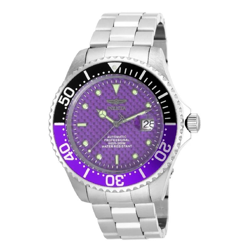 Solar-powered watches-Invicta Men's 18261 Pro Diver Automatic  Stainless Steel Watch