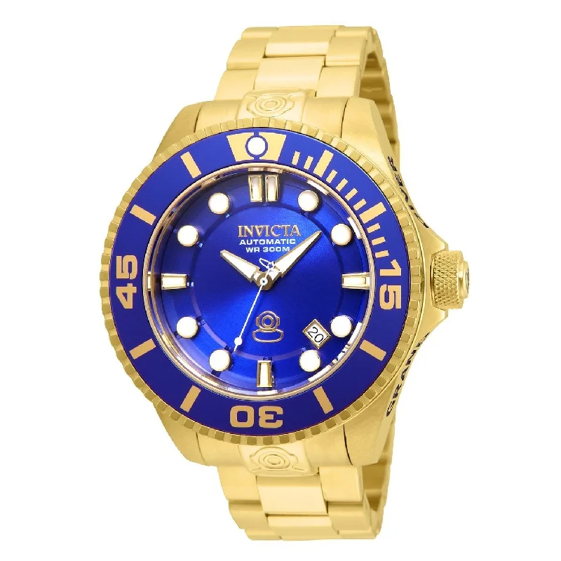 Silicone band watches-Invicta Men's 19806 Pro Diver Automatic Gold-Tone Stainless Steel Watch