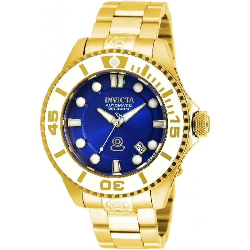 Sustainable watches-Invicta Men's 20177 Pro Diver Automatic Gold-Tone Stainless Steel Watch