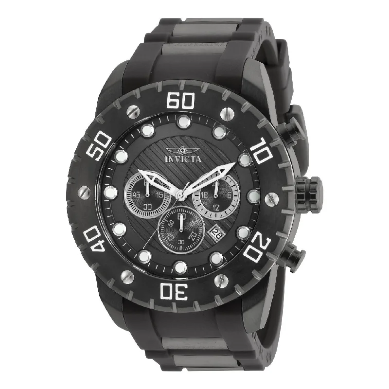 Bold statement watches-Invicta Men's 20282 Pro Diver Scuba Black Polyurethane and Stainless Steel Watch