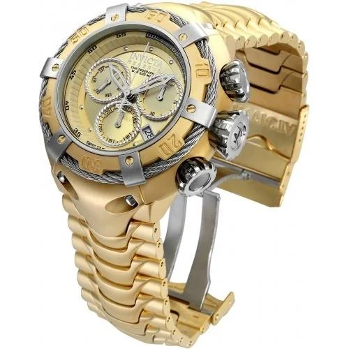 Gemstone accent watches-Invicta Men's 21345 Bolt Thunderbolt Gold-Tone Stainless Steel Watch