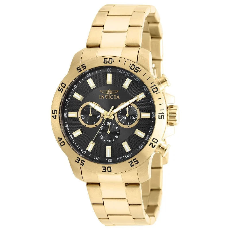 Soft silicone watches-Invicta Men's 21506 Specialty Gold-Tone Stainless Steel Watch