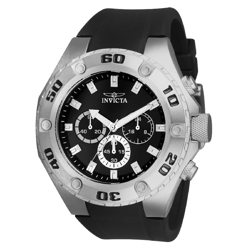 Sporty chronograph watches-Invicta Men's 21563 Specialty Black Silicone Watch