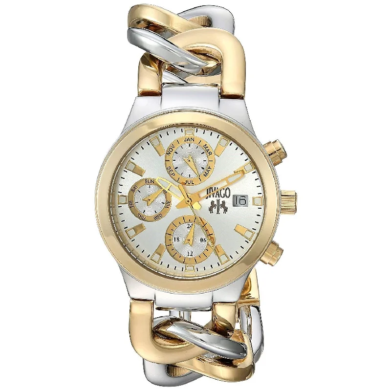 Solar-powered watches-Jivago Women's JV1241 Levley Two-Tone Stainless Steel Watch