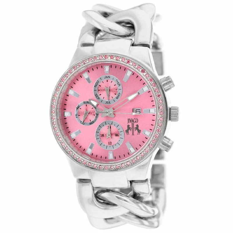 Bold color watches-Jivago Women's JV1245 Levley Stainless Steel Watch