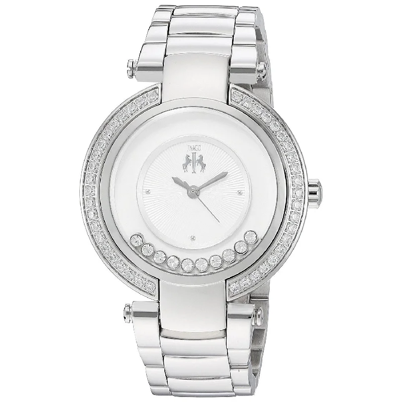 Rose quartz watches-Jivago Women's JV1610 Celebrate Crystal Stainless Steel Watch