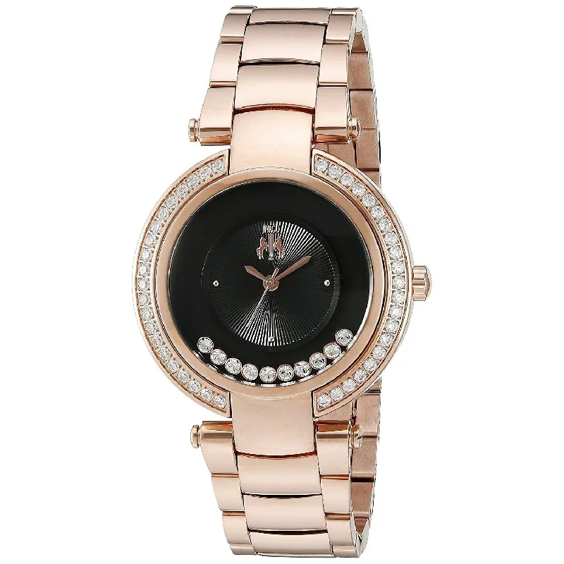 Chic bracelet watches-Jivago Women's JV1615 Celebrate Crystal Rose Gold-Tone Stainless Steel Watch