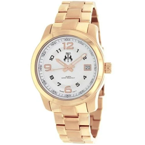 Classic slim watches-Jivago Women's JV5215 Infinity Rose-Tone Stainless Steel Watch