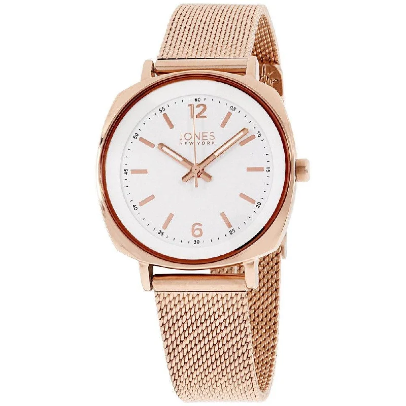 Classic slim watches-Jones New York Women's 11541R528-524 Rose Gold-Tone Stainless Steel Watch