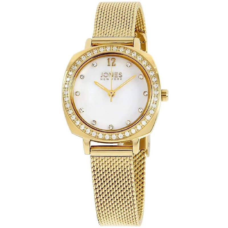 Chic analog watches-Jones New York Women's 11582G528-005 Gold-Tone Stainless Steel Watch