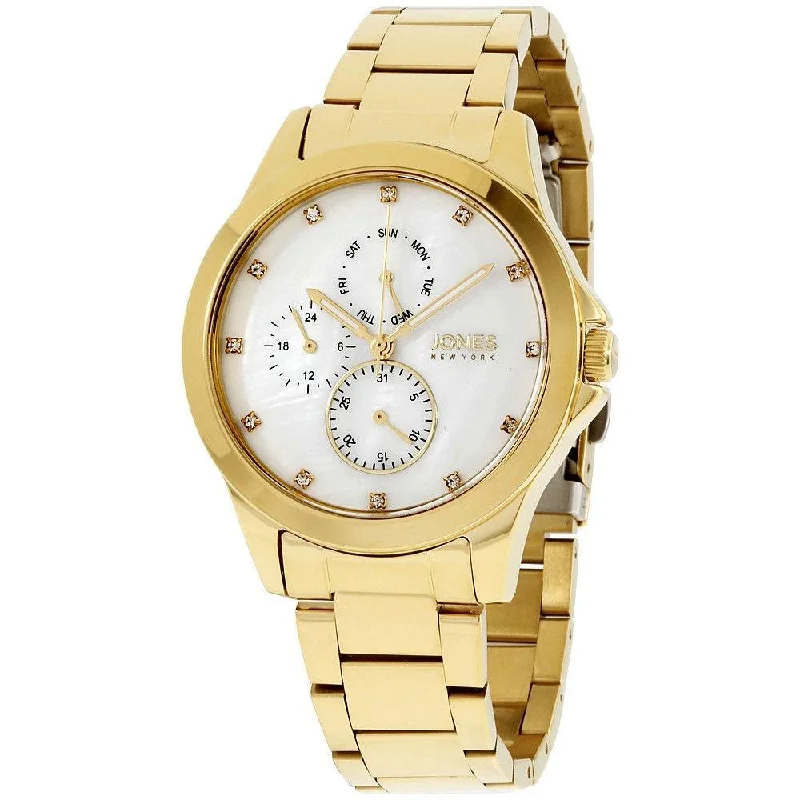 Retro digital watches-Jones New York Women's 11692G528-005 Gold-Tone Stainless Steel Watch