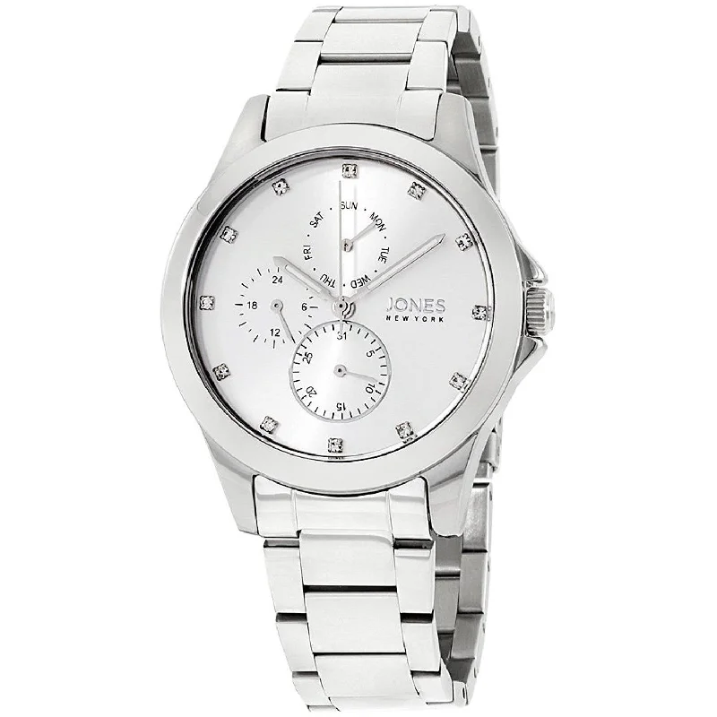 Matte finish watches-Jones New York Women's 11692S528-004 Stainless Steel Watch