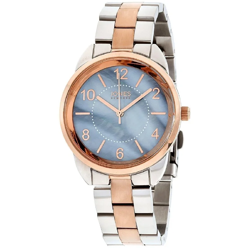 Two-tone strap watches-Jones New York Women's 11746S528-983 Two-Tone Stainless Steel Watch