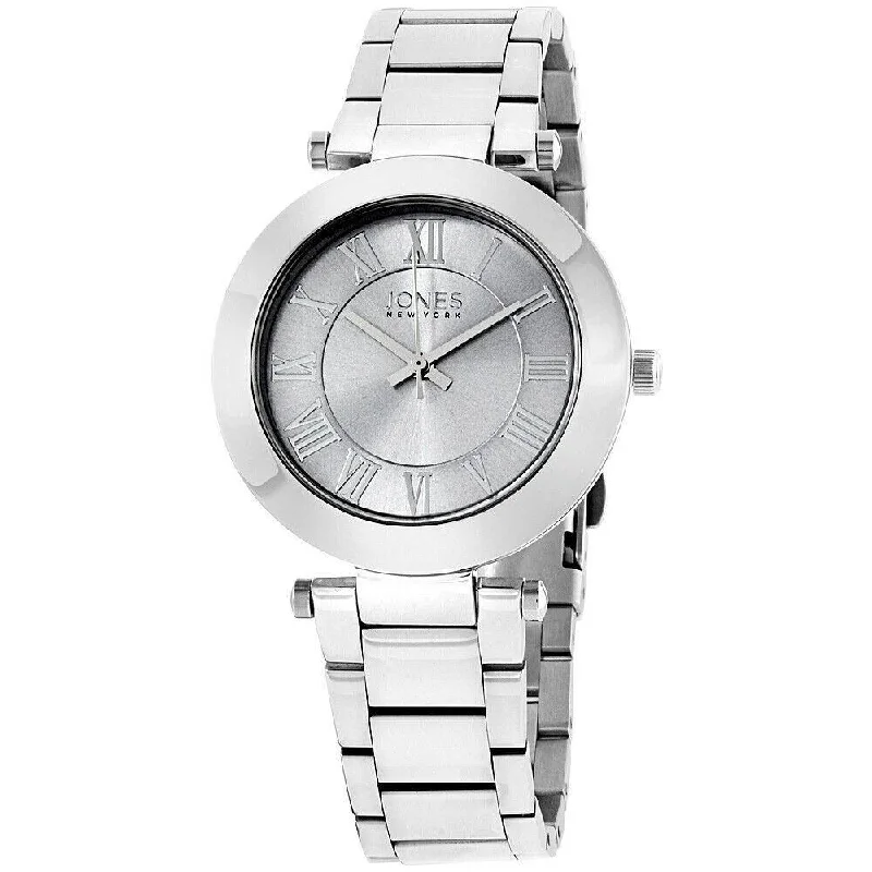 Modern analog watches-Jones New York Women's JNC11794S528-004 Jones New York Stainless Steel Watch