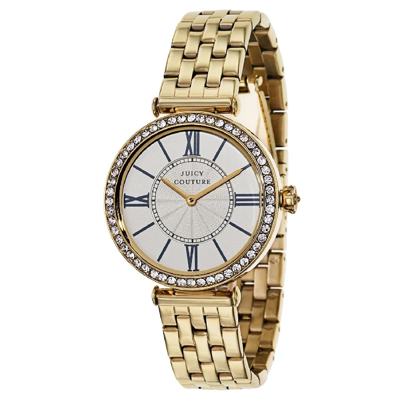 Lightweight face watches-Juicy Couture Women's 1901127 J Couture Gold-Tone Stainless Steel Watch