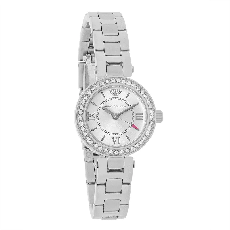 Diamond bezel watches-Juicy Couture Women's 1901153 Luxe Stainless Steel Watch