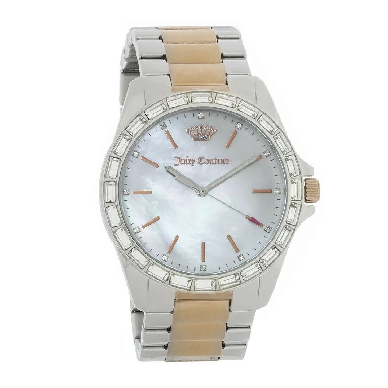 Rose gold strap watches-Juicy Couture Women's 1901296 Laguna  Two-Tone Stainless Steel Watch